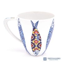 Jumbo-Kaffeebecher "Sardinen"